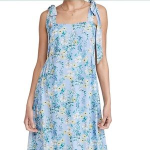 Yumi Kim Anthropologie Blue Floral Maxi Dress